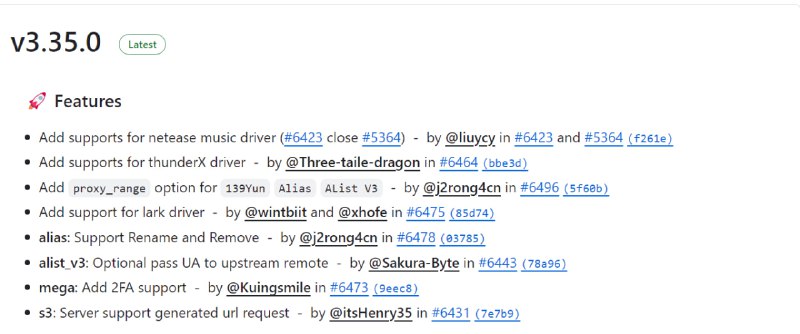 Alist v3.35.0新增挂载网易云音乐云盘挂载存储后可以在alist网页端播放云盘中音乐
