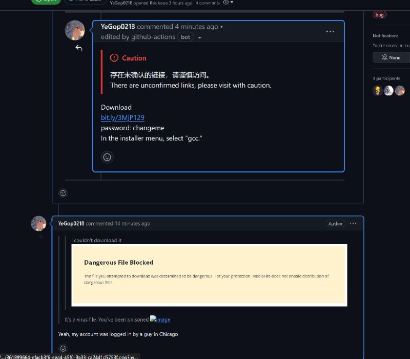 MAA-Official的动态@MAA-Official:这玩意是真的，别不信〰〰〰〰〰〰〰〰〰〰🔝> @MAA-Official:统一回复下，不是 MAA 被识别成病毒了，而是现在 github 上很多仓库的评论区都有“被感染”的人发带毒文件的下载链接，不算被删掉的评论也已经一天刷了 160k+ 条了