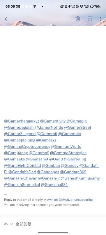 #日常 小心利用 GitHub 的 mention 类邮件的 web3 钱币诈骗活动，这不一眼假，哪有邮件最后留一堆空白的，而且 github 官方的组织名称就叫 github，而不是 github-community#日常 小心利用 GitHub 的 mention 类邮件的 web3 钱币诈骗活动，这不一眼假，哪有邮件最后留一堆空白的，而且 github 官方的组织名称就叫 github，而不是 github-community