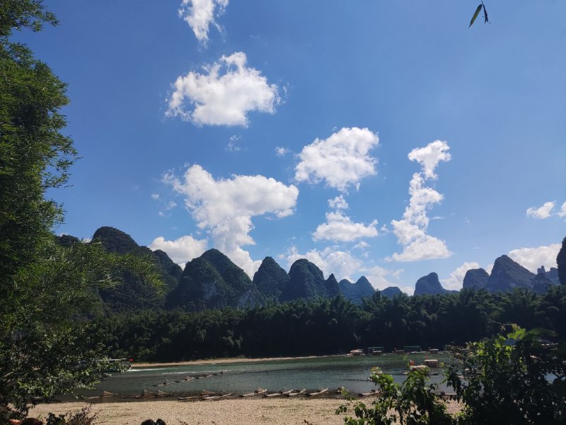 #日常 #旅行 #阳朔 20块人民币背景——漓江