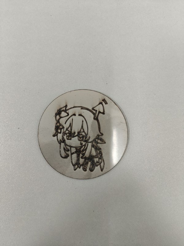 #学习 今天下午的工程训练是激光切割（原图在图二）#学习 今天下午的工程训练是激光切割（原图在图二）