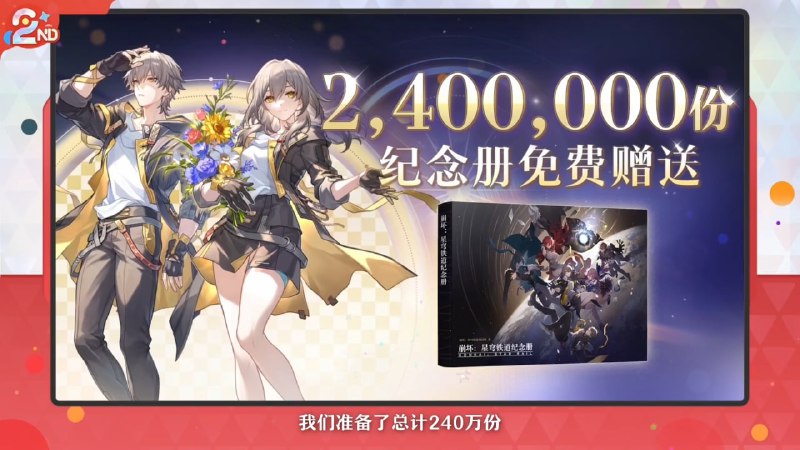 #铁 补充一个纪念册，220W给老玩家，20W开抽