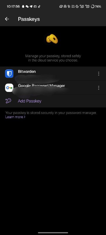 #日常 Telegram 可以使用 passkey 了#日常 Telegram 可以使用 passkey 了