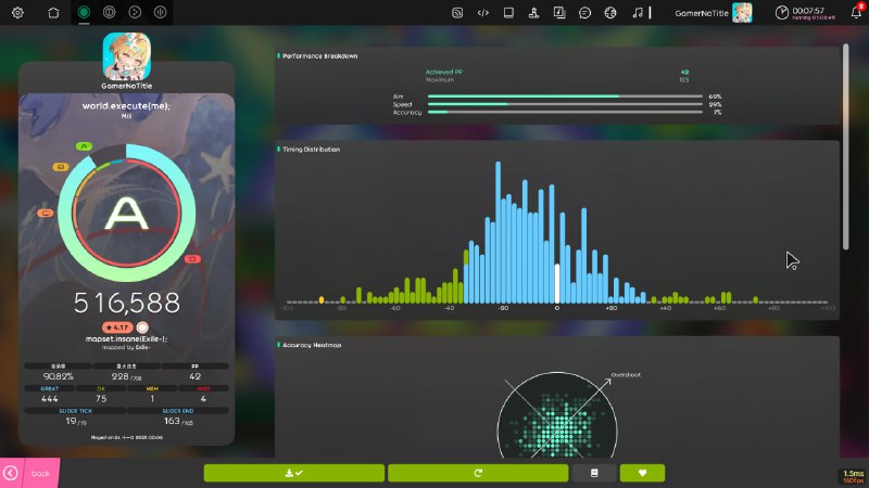 #osu Win，新的最好成绩#osu Win，新的最好成绩