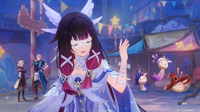 #原 壁纸+1，但是右下角有指示和UID