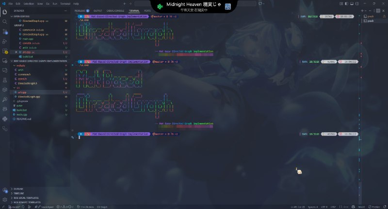 #日常 #码 抄了一个彩虹打印，感觉不错