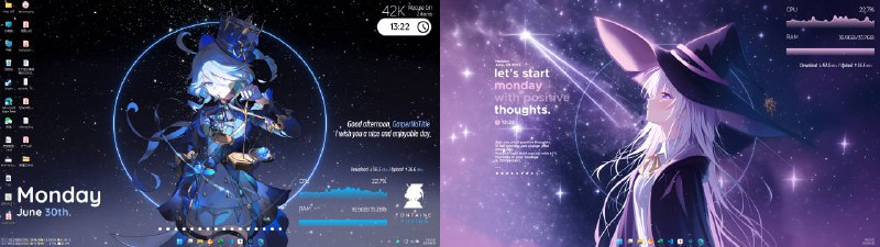 #日常 搞定桌面了，把副屏也弄了